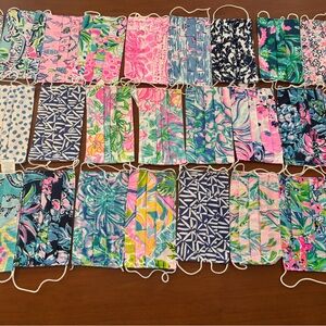 Colorful Lilly Pulitzer face masks